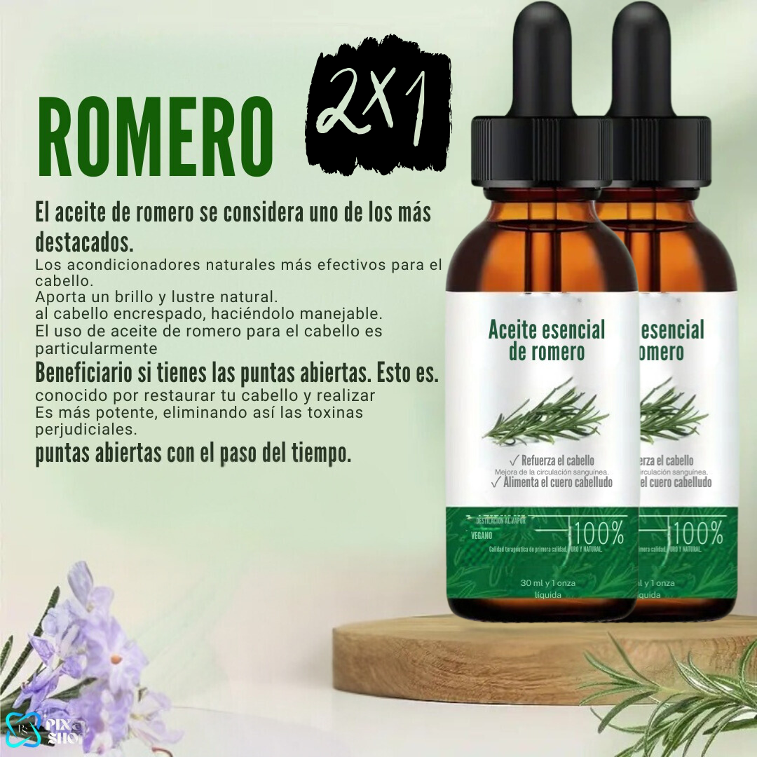 PROMO 2 X 1: ACEITE DE ROMERO PARA EL CABELLO