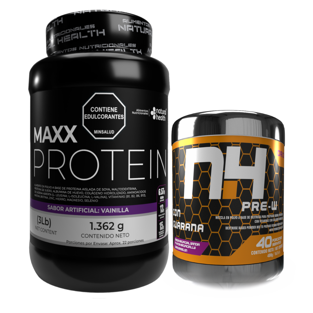 Kit proteina MAXX Protein y pre entreno