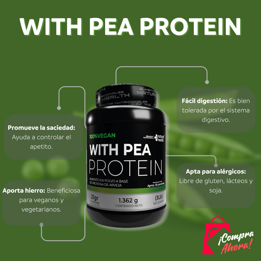 Proteina 100% vegana 3LBS
