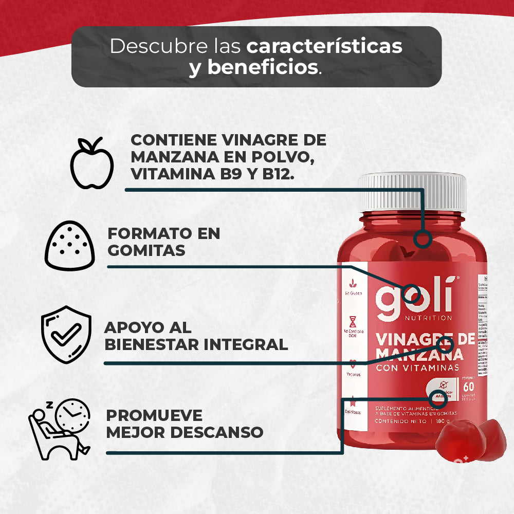 Gomitas Goli De Vinagre De Manzana