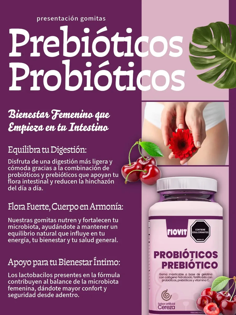 Gomitas de Probióticos + Prebióticos
