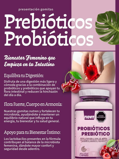 Gomitas de Probióticos + Prebióticos