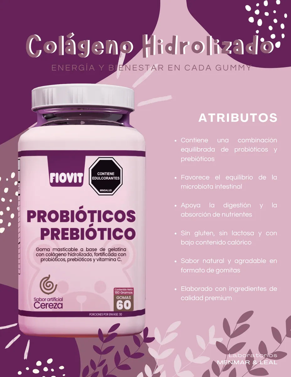 Gomitas de Probióticos + Prebióticos