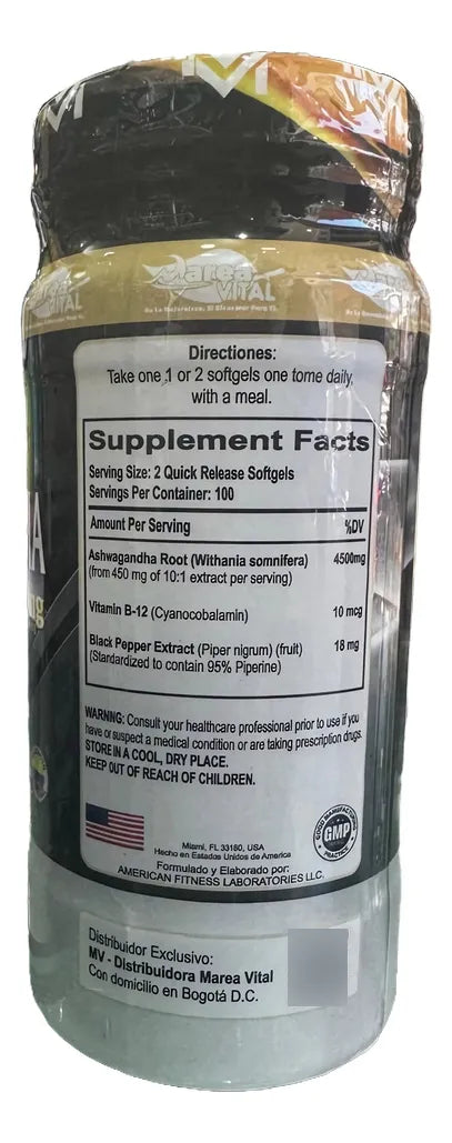 Ashwagandha Vitamina B12 | Energía y C