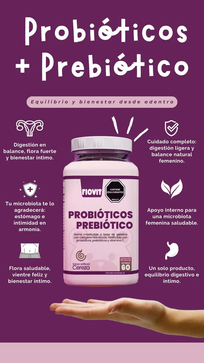 Gomitas de Probióticos + Prebióticos