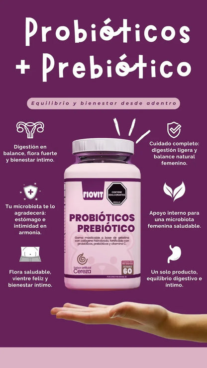 Gomitas de Probióticos + Prebióticos